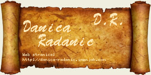 Danica Radanić vizit kartica